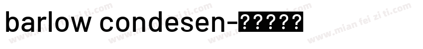 barlow condesen字体转换